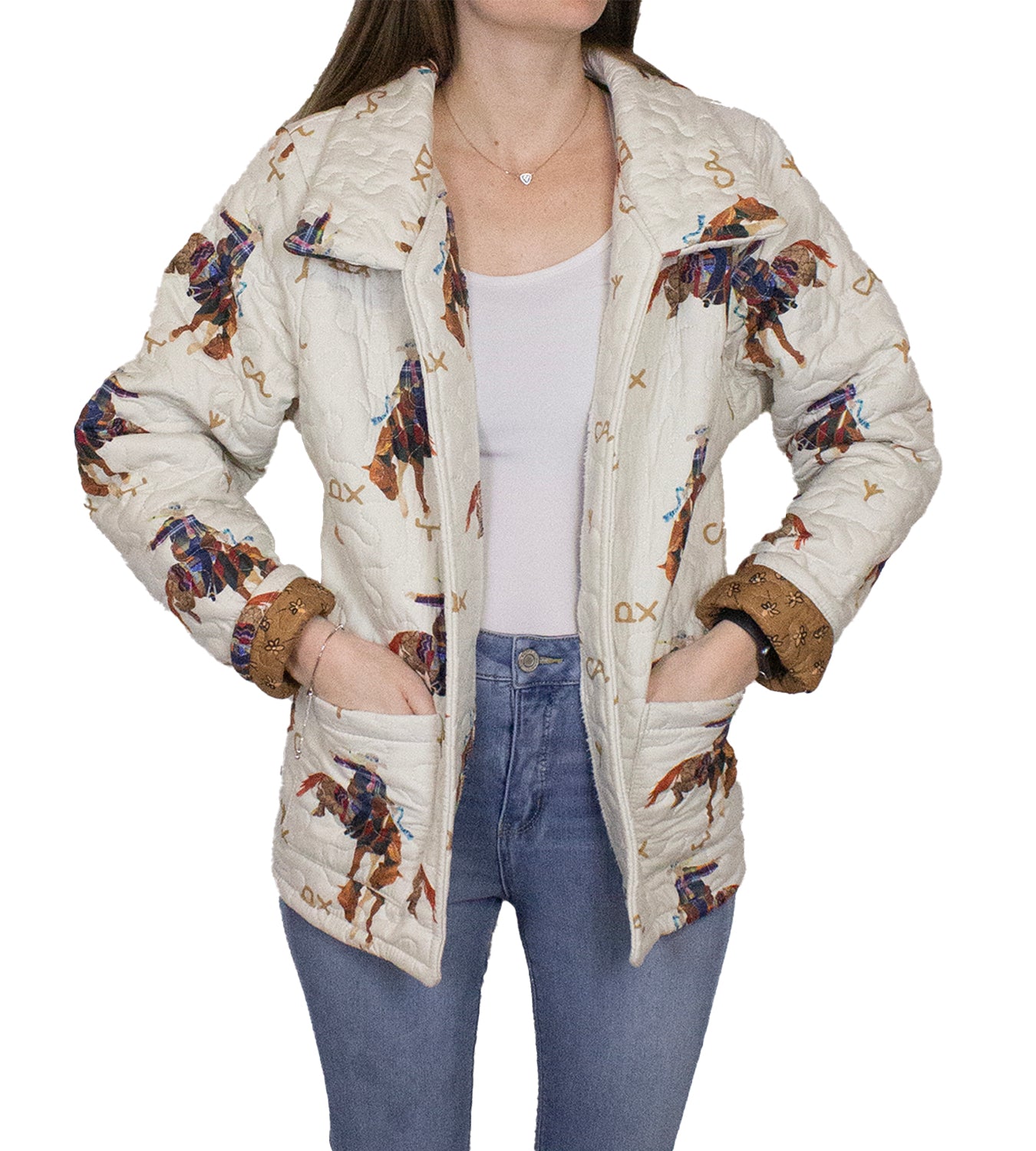 Casey Cowgirl Patchwork Linen Quilted Jacket – Ida Mae Home