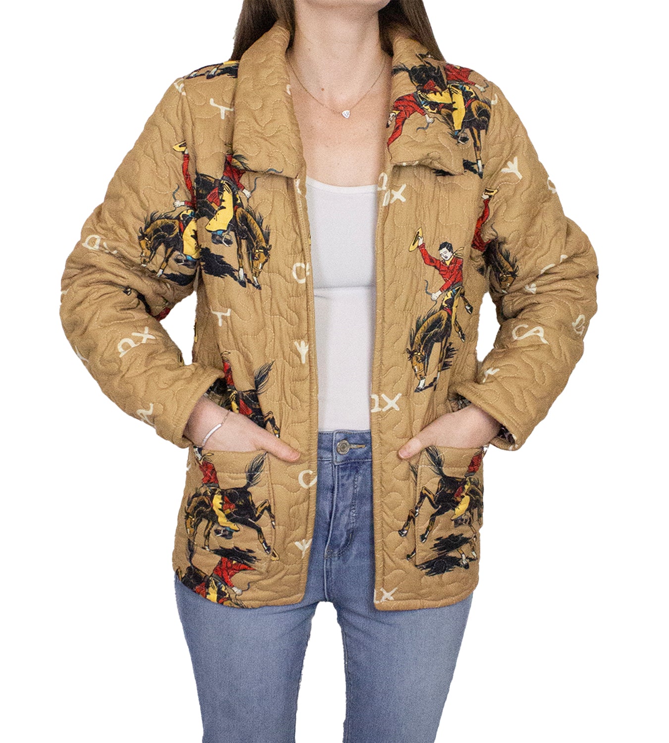 Lazy J Gold Quilted Jacket – Ida Mae Home