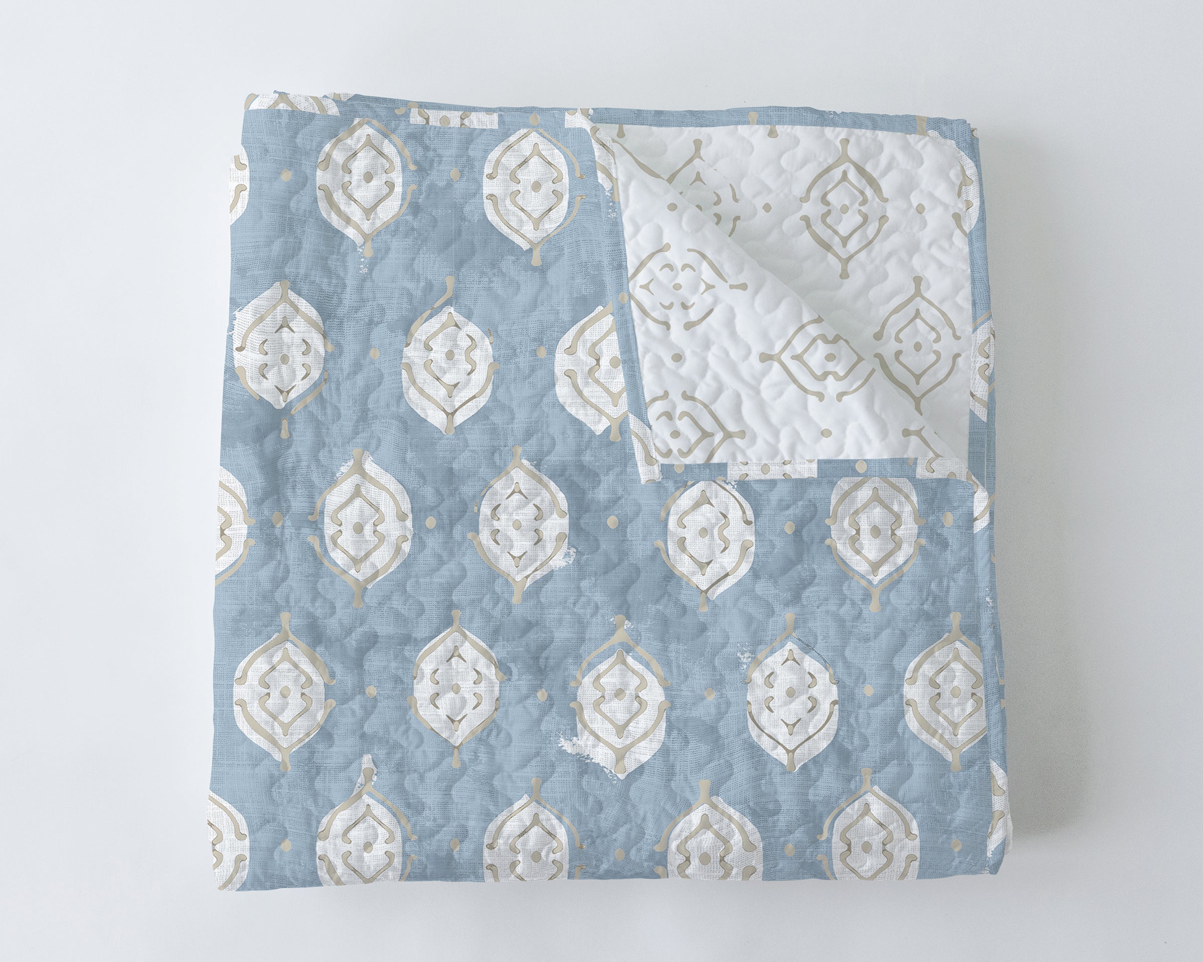Blue Stripe Alida Blanket