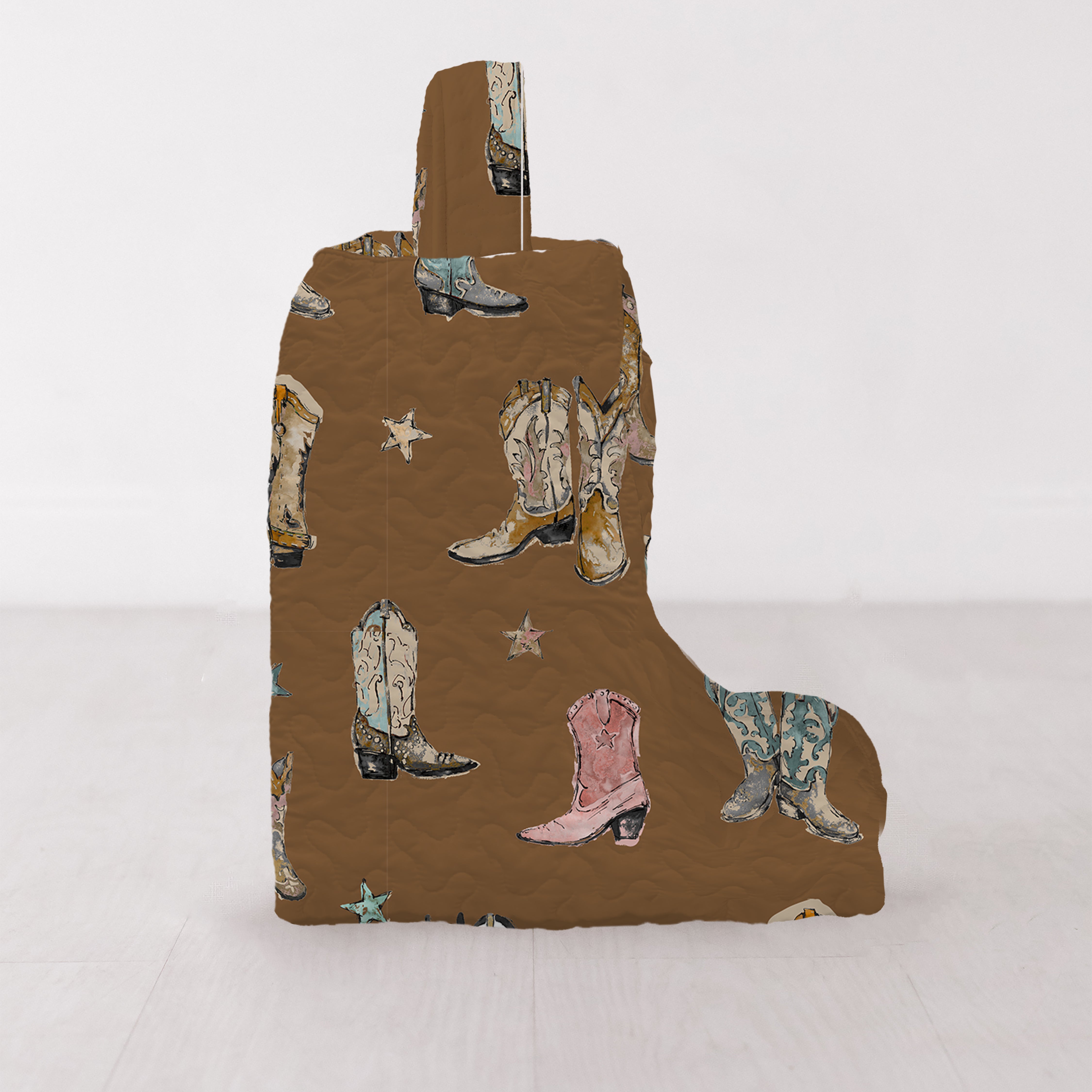 Ida Mae Home Thunderbird Boots Rose Quilted Makeup Bag main image 0