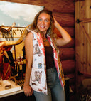 Thunderbird Boots Sand Quilted Ruby Vest