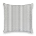 Striped pillow with a white background