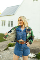 Cheyenne Camo Cropped Quilted Jacket