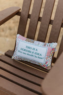 "This Is A Horrible Idea" Quilted Mini Pillow 8" x 12"