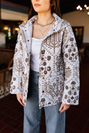 Tavi Neutral Quilted Snap Jacket