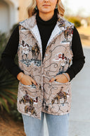 Sierra Cowgirl Brown Quilted Ruby Vest