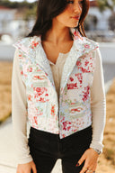 Gracie Patchwork Pastel Quilted Cate Vest