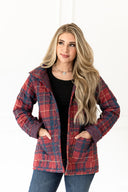 Erin & Ben Co. Royal Plaid Red Snap Jacket