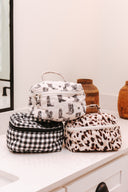 Kye Leopard Quilted Travel Case