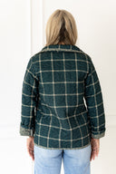 Erin & Ben Co. Poppy Check Green Snap Jacket