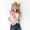 Thunderbird Boots Rose Quilted Cate Vest