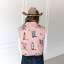 Thunderbird Boots Rose Quilted Cate Vest