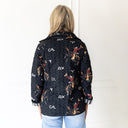 Lazy J Black Quilted Snap Jacket
