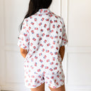 Flag Drift Blue Shorty Pajama Set