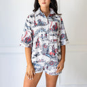 Cattle Drive Sand Shorty Pajama Set