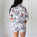 Cattle Drive Sand Shorty Pajama Set
