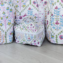 Tavi White Quilted Travel Case