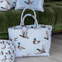 Mallory Ducks Blue Quilted Handbag