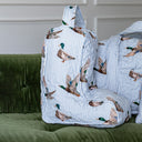 Mallory Ducks Blue Quilted Boot Bag