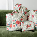 Erin & Ben Co. Zara Floral Linen Quilted Handbag