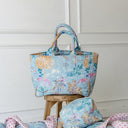 Erin & Ben Co. Jungle Whisper Blue Quilted Handbag