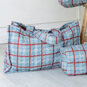 Erin & Ben Co. Willow Plaid Blue Quilted Tote Bag