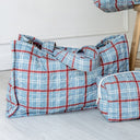 Erin & Ben Co. Willow Plaid Blue Quilted Tote Bag