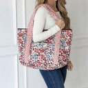 Erin & Ben Co. Lismont Floral Americana Zipper Tote Bag