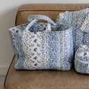 Paige Patchwork Stripe Blue Quilted Handbag