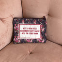 "Not To Brag" Plum Quilted Makeup Bag