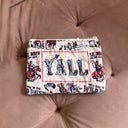 "Y'all" Sand Quilted Makeup Bag