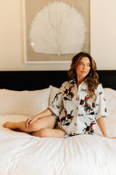 Lazy J Linen Shorty Pajama Set