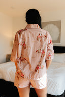 Casey Cowgirl Patchwork Rose Shorty Pajama Set