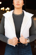 Running Horses Engineered Quilted Cate Vest