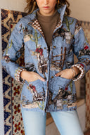 Blaze Chambray Quilted Snap Jacket