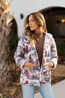 Cattle Drive Sand Quilted Snap Jacket