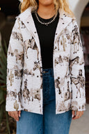 Elise Trail Brown Quilted Snap Jacket