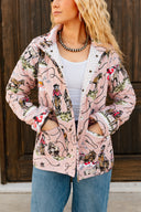 Sierra Cowgirl Rose Quilted Snap Jacket