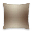 Abigail Gingham Chocolate 20" Pillow