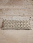 Abigail Gingham Chocolate Quilted Oblong 14"x33" Pillow