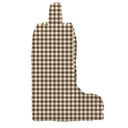 Abigail Gingham Chocolate Quilted Boot Bag