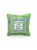 "It Actually Is All Fun and Games" Quilted Mini Pillow 8" x 8"