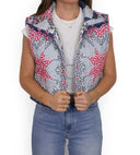 Adeline Patchwork Americana Quilted Cate Vest
