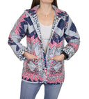 Adeline Patchwork Americana Quilted Snap Jacket