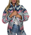 Adeline Patchwork Americana Quilted Jacket