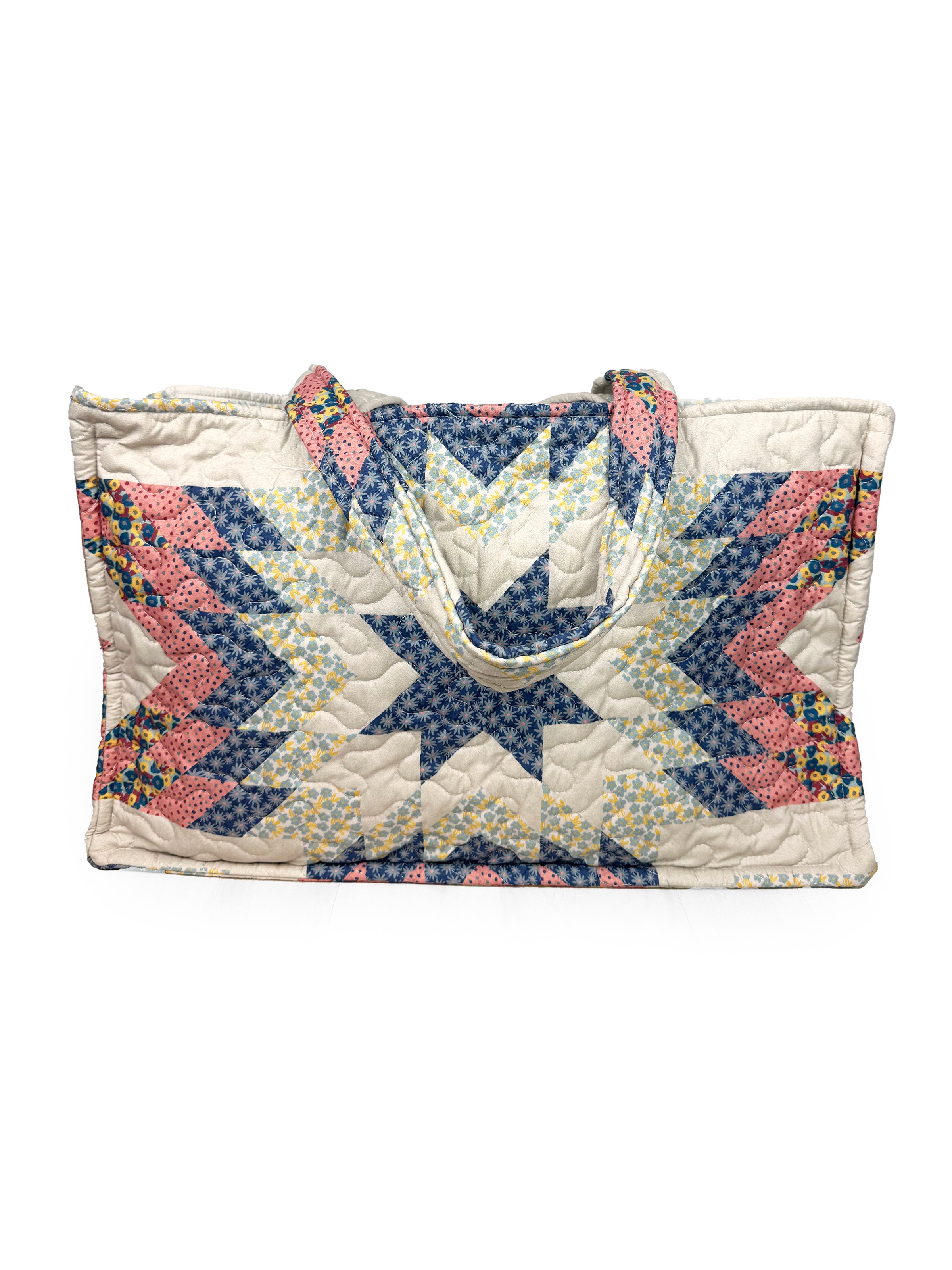 Adeline Patchwork Coral Quilted Tote – Ida Mae Home