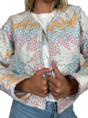 Adeline Patchwork Cropped Quilted Jacket