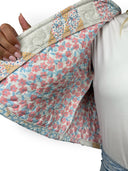 Adeline Patchwork Cropped Quilted Jacket