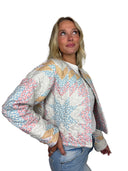 Adeline Patchwork Cropped Quilted Jacket