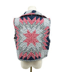 Adeline Patchwork Americana Quilted Cate Vest